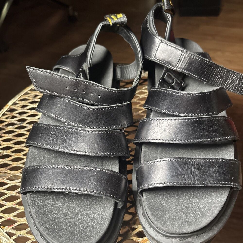 Doc Dr Martens Blaire Gladiator Womens Size W 11 - M 9 Platform Leather Sandals